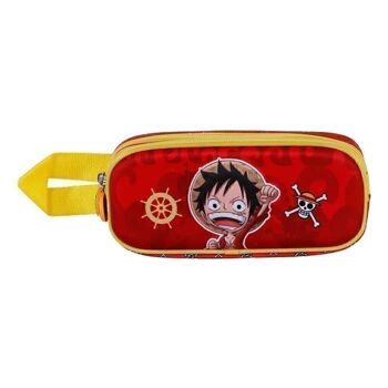 Trousse One Piece Luffy-Double 3D, Rouge 2