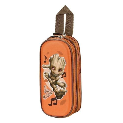 Marvel I am Groot Soundtrack-Estuche Portatodo 3D Doble, Multicolor