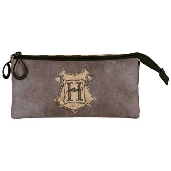 Harry Potter Squares-Portatodo Triple FAN 2.0, Marron 2