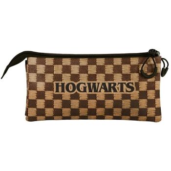 Harry Potter Squares-Portatodo Triple FAN 2.0, Marron 4