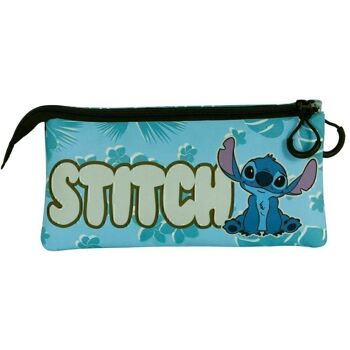 Trousse à crayons Disney Lilo et Stitch Cute-Triple FAN 2.0, bleu 4