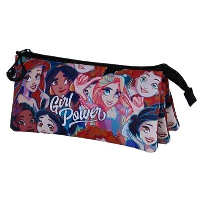 Disney Princesses Girl Power-Portatodo Triple FAN 2.0, Multicolore