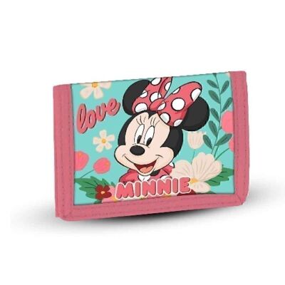 Disney Minnie Mouse Garden Green-Billetero Velcro, Verde