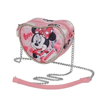 Disney Minnie Mouse Garden-Mini Sac cœur Rose 1