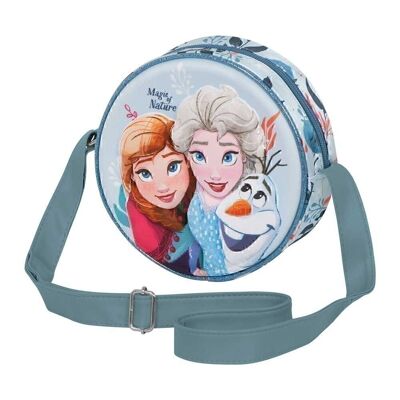 Disney Frozen 2 Nature-3D Runde Disney-Tasche, mehrfarbig