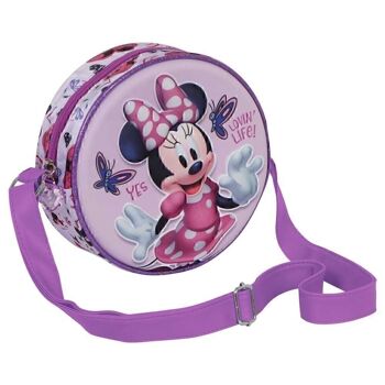 Disney Minnie Mouse Butterflies-3D Sac rond Disney Lilas 3