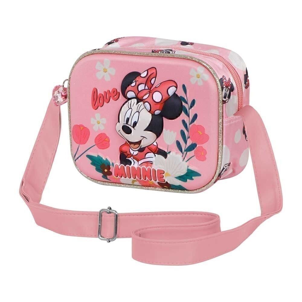 Borsa quadrata Disney Minnie Mouse Garden-3D, rosa