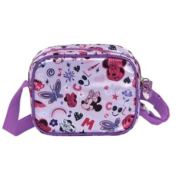 Disney Minnie Mouse Papillons-3D Sac carré Lilas 4