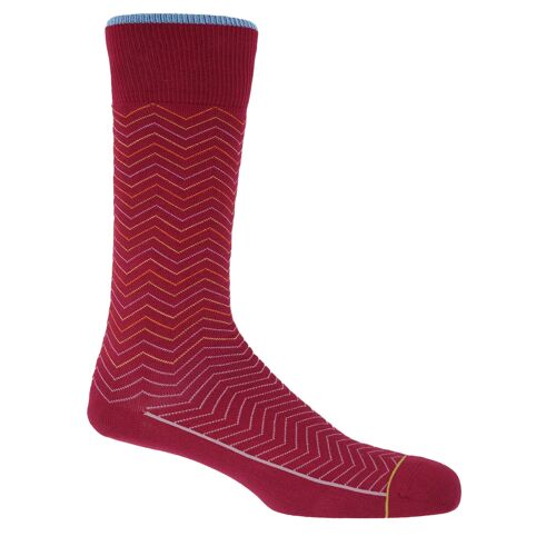 Oblique Men's Socks - Red