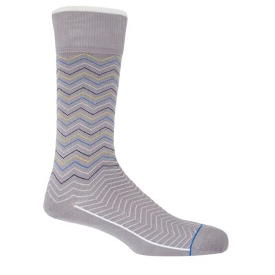Oblique Men's Socks - Grey
