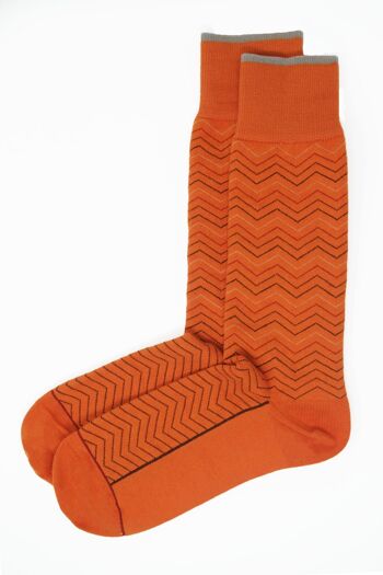 Chaussettes Homme Oblique - Orange 3