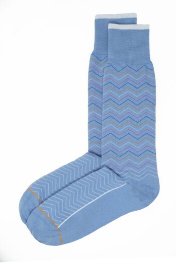 Chaussettes Homme Oblique - Bleu 3