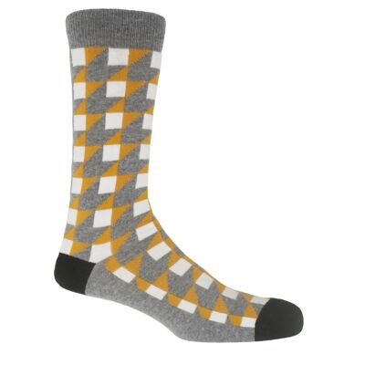 Dimensional Men's Socks - Grey