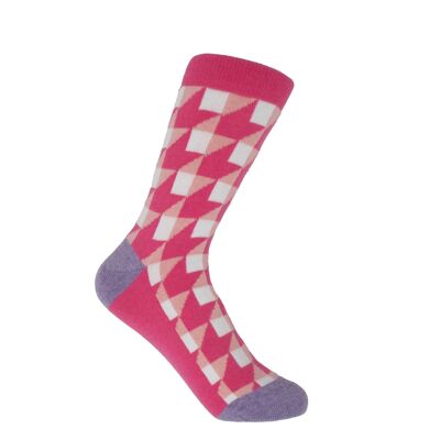 Dimensional Women's Socks - Pink