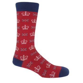 ÉDITION LIMITÉE Chaussettes Homme Coronation - Rouge 1