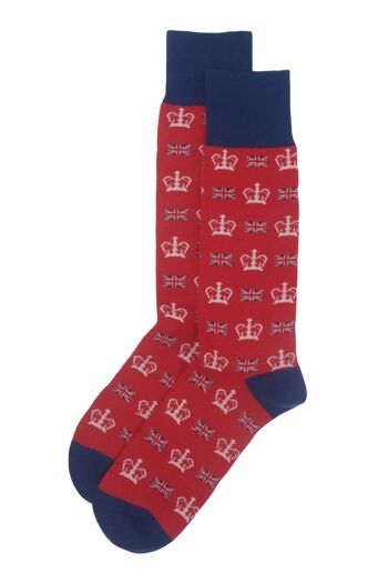 ÉDITION LIMITÉE Chaussettes Homme Coronation - Rouge 3