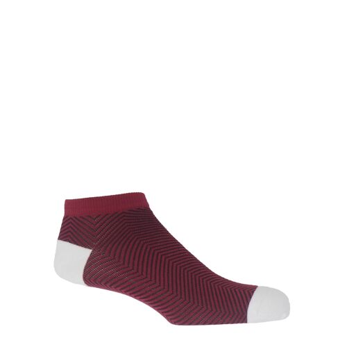 Lux Taylor Trainer Men's Socks - Burgundy