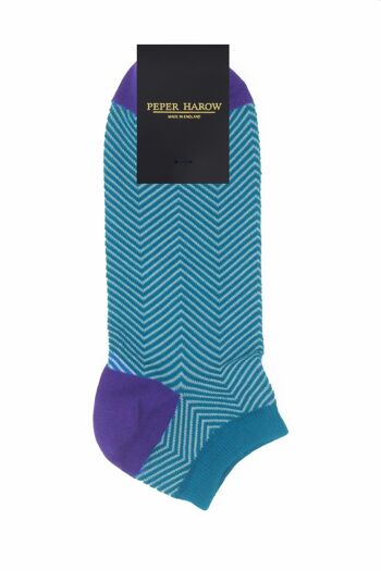 Chaussettes Homme Lux Taylor Trainer - Marine 2