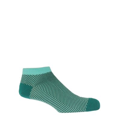 Chaussettes Homme Lux Taylor Trainer - Turquoise