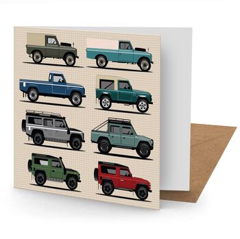 Carte de vœux Land Rover (150 x 150 vierge) 1