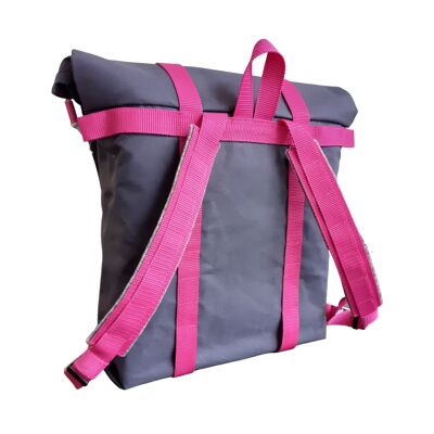Schoolbag Pink Flamingo Stone - Waterproof