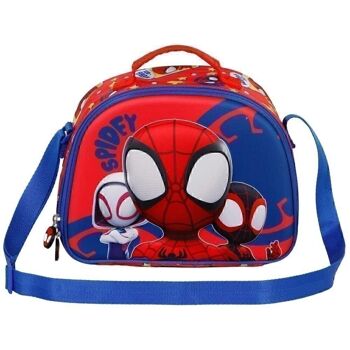 Marvel Spiderman Gang-3D Sac à déjeuner Rouge 2