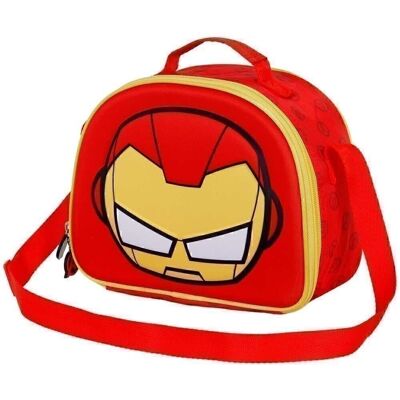 Marvel Iron Man Bobblehead-3D Lunch Bag, Red