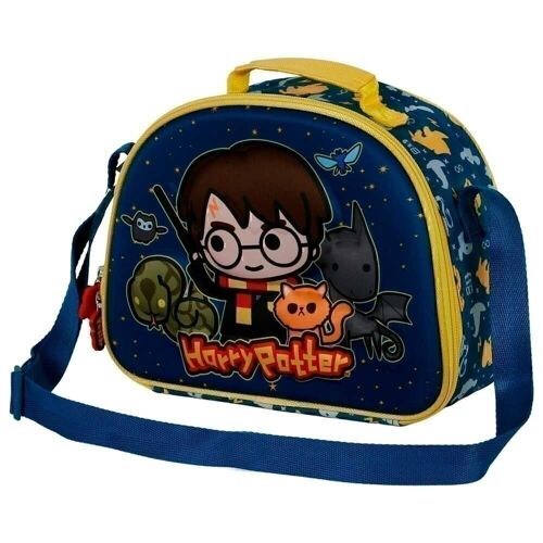 Harry Potter Beasty Friends-Bolsa Portamerienda 3D, Azul