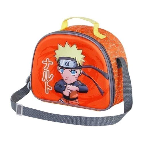 Naruto Chikara-Bolsa Portamerienda 3D, Multicolor