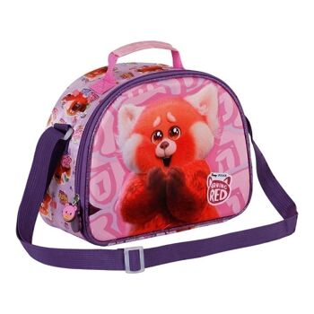 Disney Rouge Yaay-3D Sac à goûter Rose 3