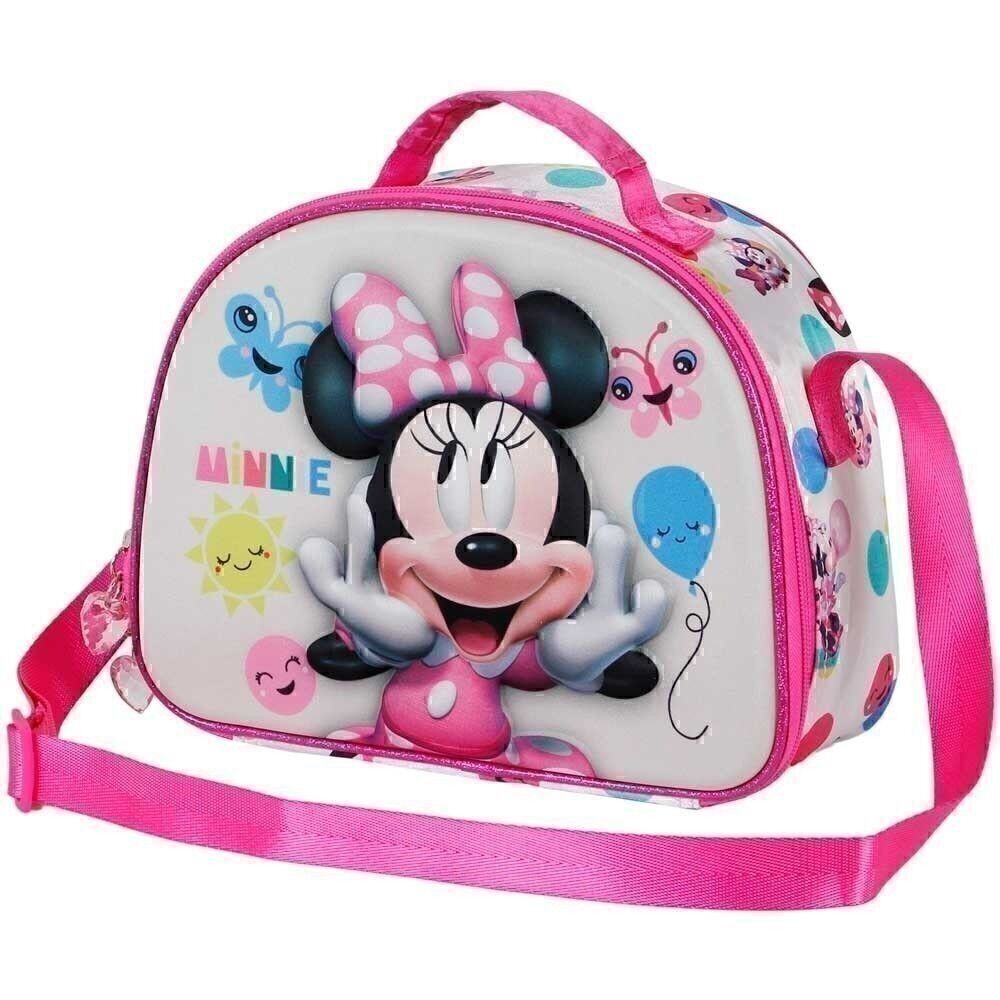 Borsa per snack Disney Minnie Mouse Laugh-3D, bianca