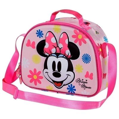 Disney Minnie Mouse Floral 3D Lunch Bag, Pink