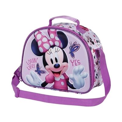 Disney Minnie Mouse Farfalle-3D Borsa Snack, Lilla