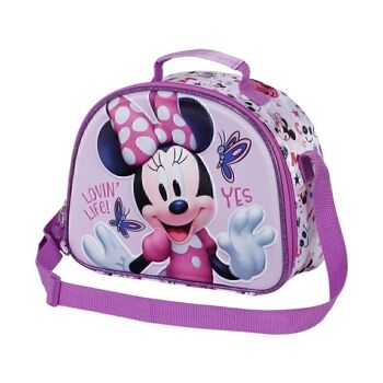 Disney Minnie Mouse Papillons-3D Sac à goûter Lilas 1