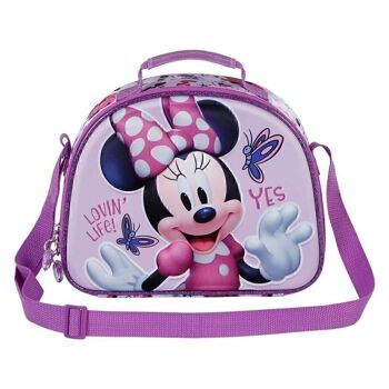 Disney Minnie Mouse Papillons-3D Sac à goûter Lilas 2
