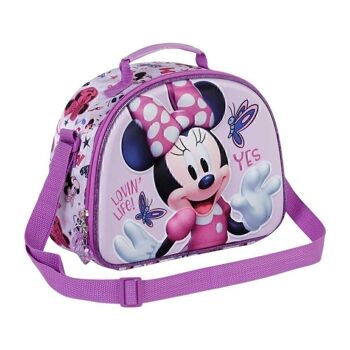 Disney Minnie Mouse Papillons-3D Sac à goûter Lilas 3