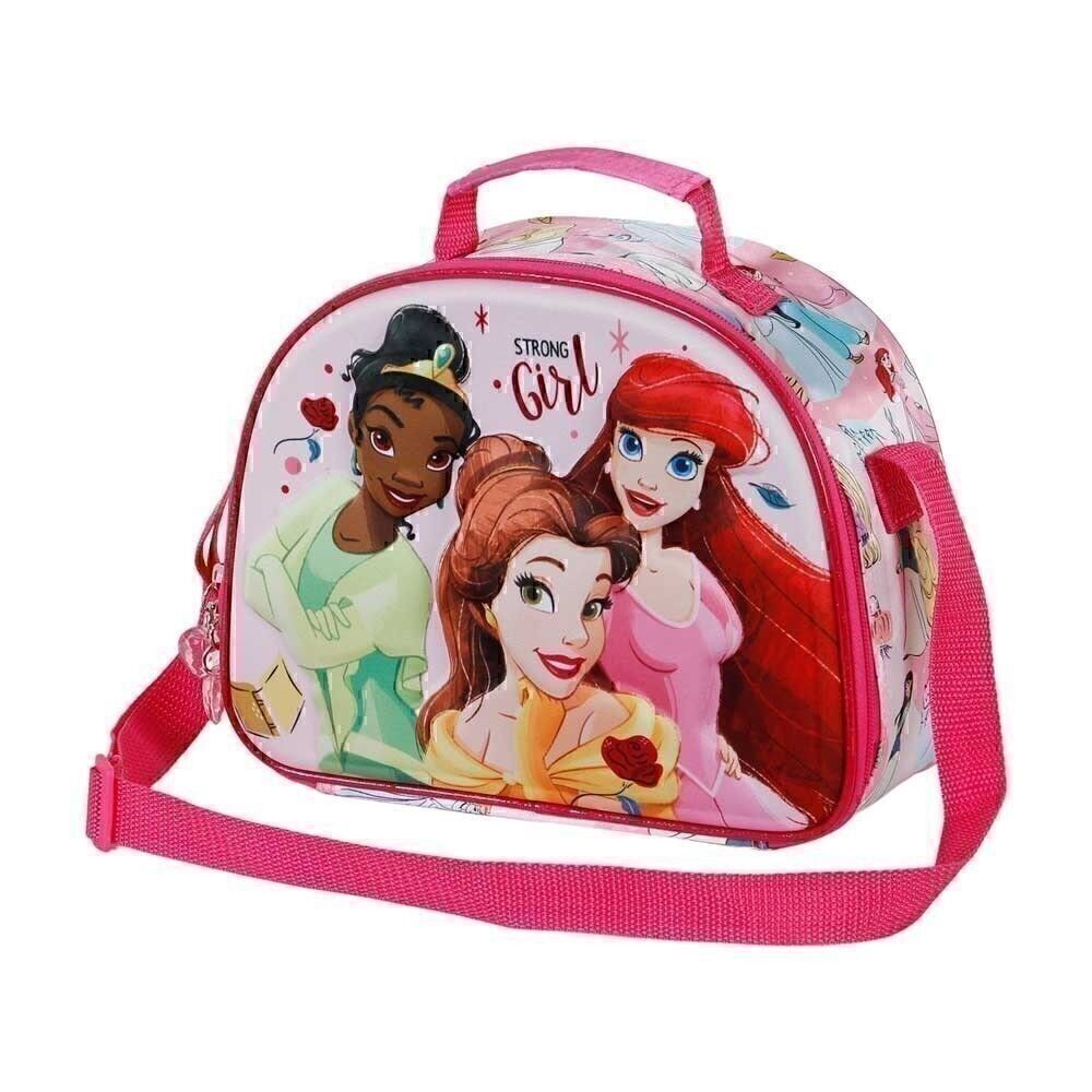 Borsa Porta Pranzo Strong 3D delle Principesse Disney, Rosa
