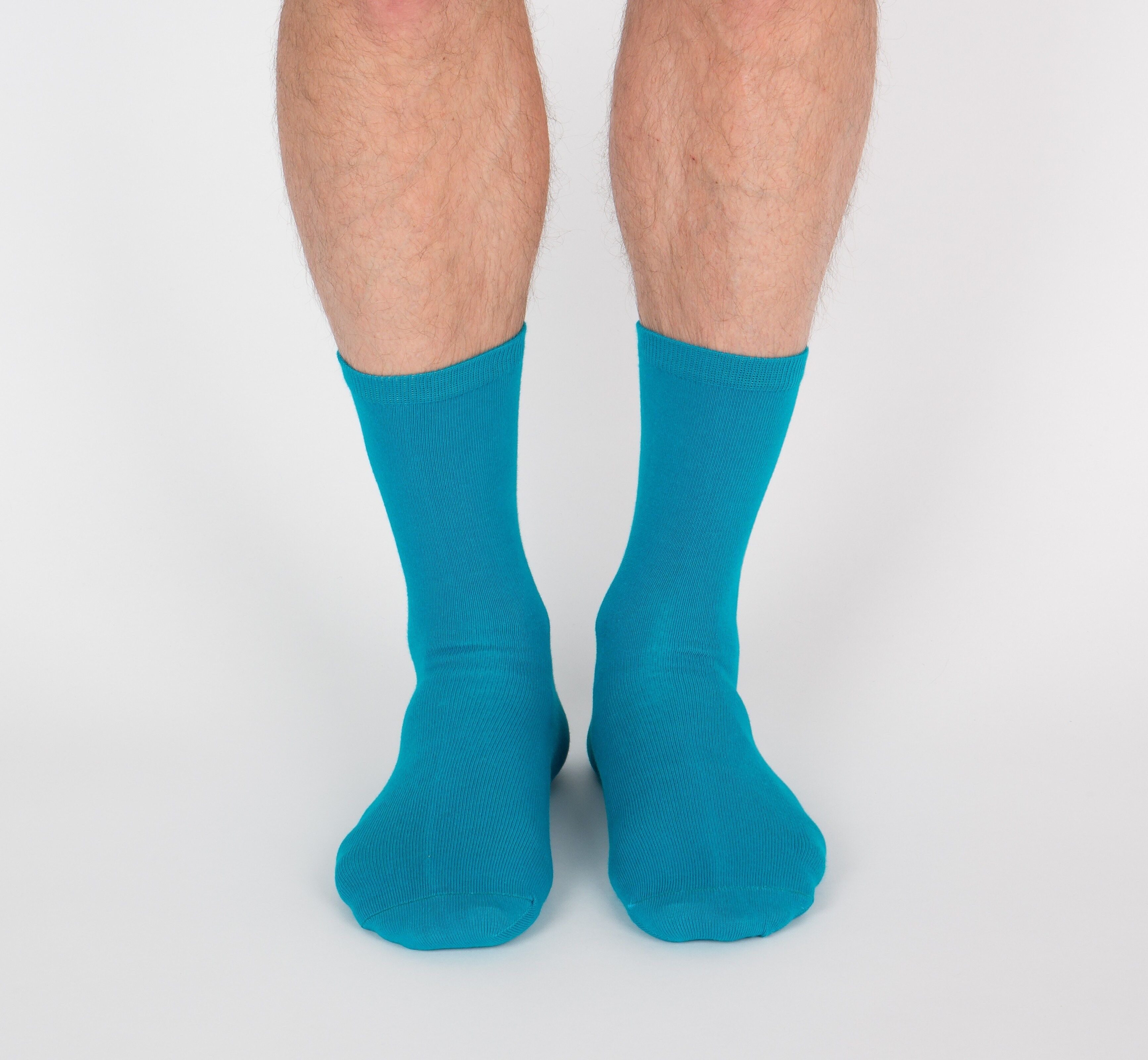 Calzini corti tinta unita - Blu anatra
