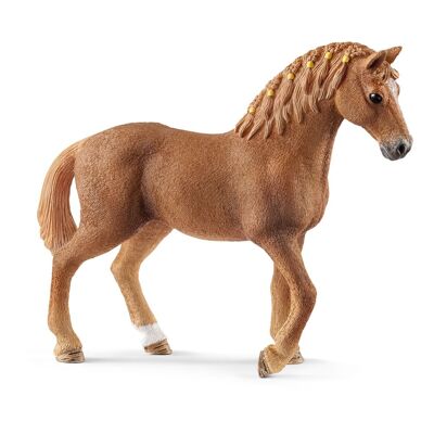 SCHLEICH Horse Club Quarter Horse Cavalla Figura giocattolo, da 5 a 12 anni, marrone (13852)