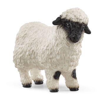 SCHLEICH Farm World Figurine Mouton à Nez Noir du Valais, 3 à 8 Ans, Blanc/Noir (13965)
