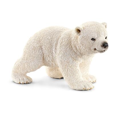 SCHLEICH Wild Life Cucciolo di orso polare che cammina figura giocattolo, da 3 a 8 anni (14708)