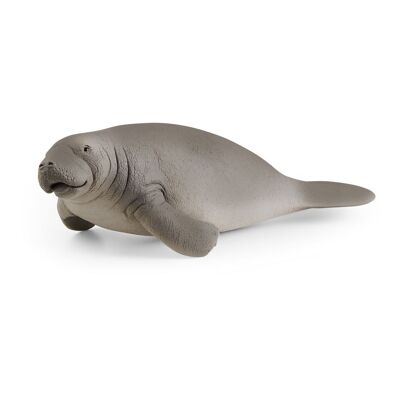 SCHLEICH Wild Life Manatee Toy Figure, 3 to 8 Years, Gray (14839)