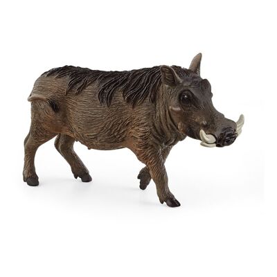 SCHLEICH Wild Life Warthog Toy Figure, 3 to 8 Years, Black/Brown (14843)