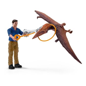 SCHLEICH Dinosaur Jetpack Chase Toy Figure Set, Unisexe, 4 à 10 Ans, Multicolore (41467) 4
