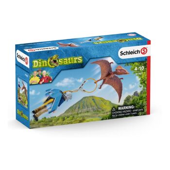 SCHLEICH Dinosaur Jetpack Chase Toy Figure Set, Unisexe, 4 à 10 Ans, Multicolore (41467) 5