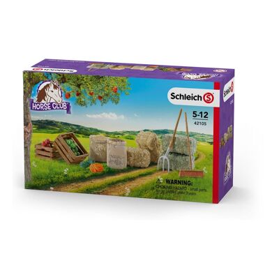 SCHLEICH Horse Club Feeding Set Toy Playset, 5 à 12 ans, Multicolore (42105)