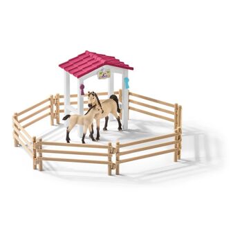 SCHLEICH Horse Club Box pour chevaux avec chevaux arabes et jouet de marié, 5 à 12 ans, multicolore (42369) 4