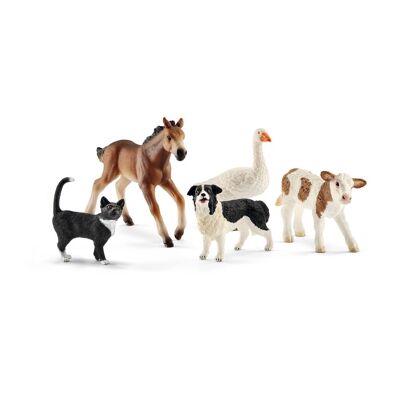 SCHLEICH Farm World Set di personaggi giocattolo con animali assortiti, da 3 a 8 anni, multicolore (42386)