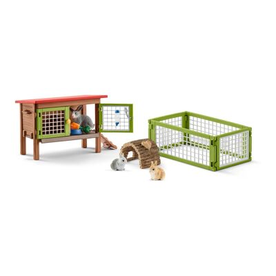 SCHLEICH Farm World Conigliera Toy Playset, da 3 a 8 anni, Multicolore (42420)
