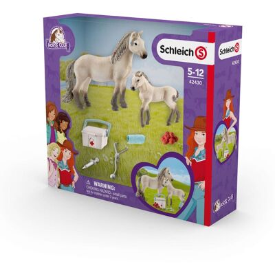 SCHLEICH Horse Club Hannah's First Aid Kit Toy Playset, 5 à 12 ans, Multicolore (42430)